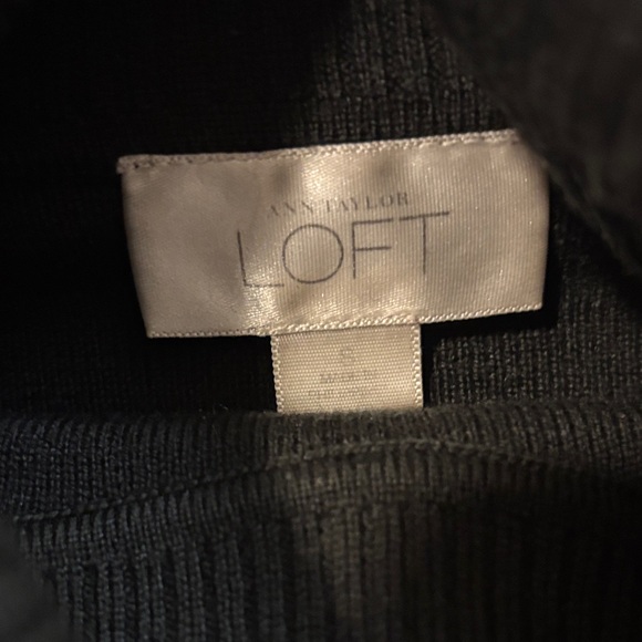 LOFT Black Cowl Neck Sweater - Picture 3 of 3